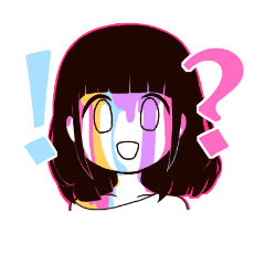 絵を描く女の子たち Lineスタンプ やや